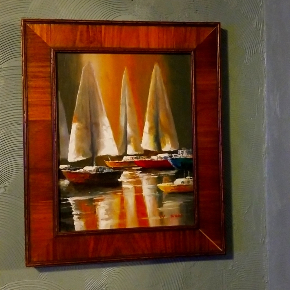 ORIGINAL MARITIME SHIP PAINTING SIGNED